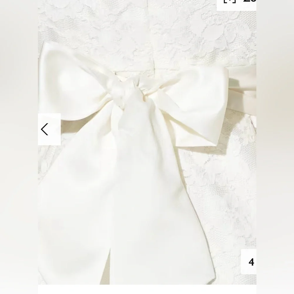 John Lewis Heirloom Collection Charlotte Lace Bridesmaid Dress, Ivory size 6